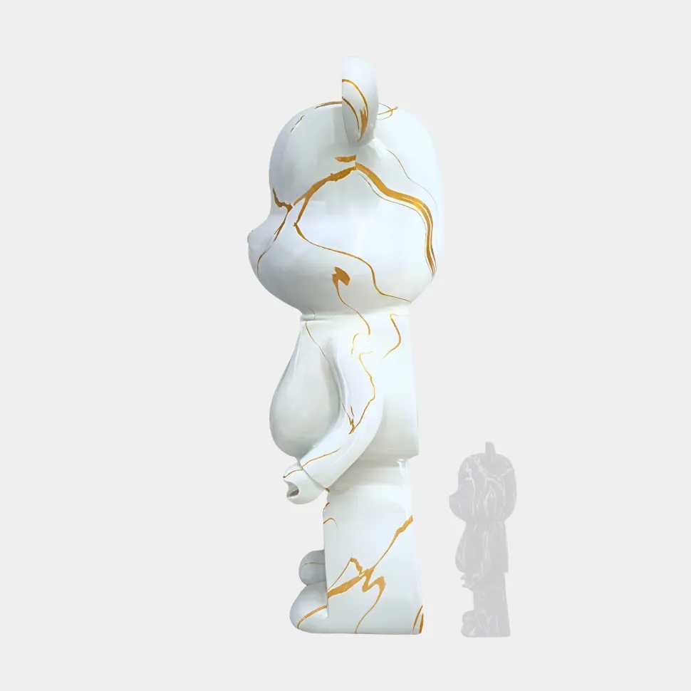 Aero Bear 165cm White Resin Indoor Sculpture