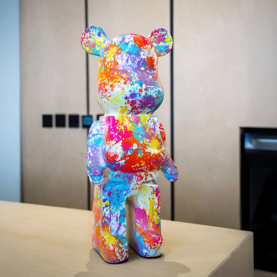 Aero Bear Frenzy 50cm Resin Indoor Sculpture