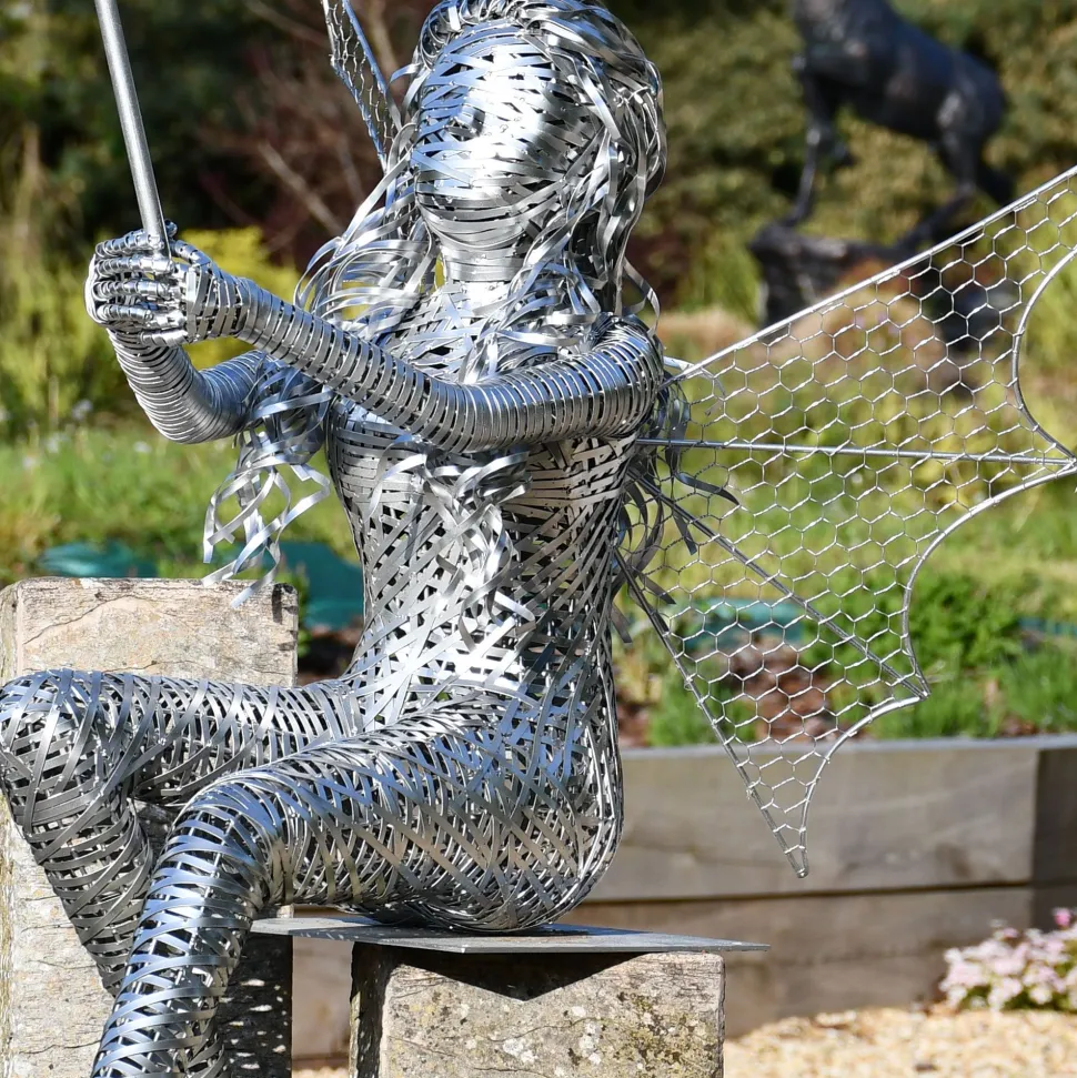 Alette Fairy Metal Wire Garden Sculpture