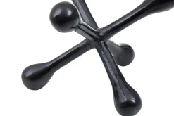 Atomic Bloom 16cm Black Metal Indoor Sculpture