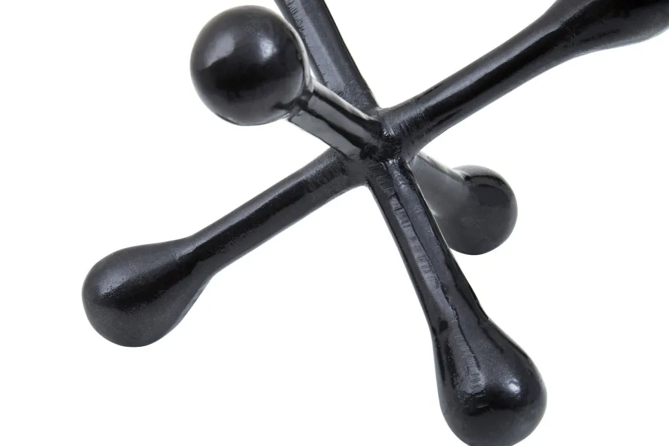 Atomic Bloom 16cm Black Metal Indoor Sculpture