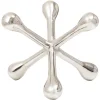 Atomic Bloom 14cm Silver Metal Indoor Sculpture