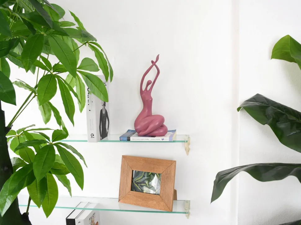 Awakened Grace 32cm Pink Resin Indoor Sculpture