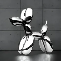 Balloon Dog 240cm Chrome Metal Garden Sculpture