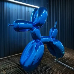 Balloon Dog 100cm Ocean Blue Metal Garden Sculpture