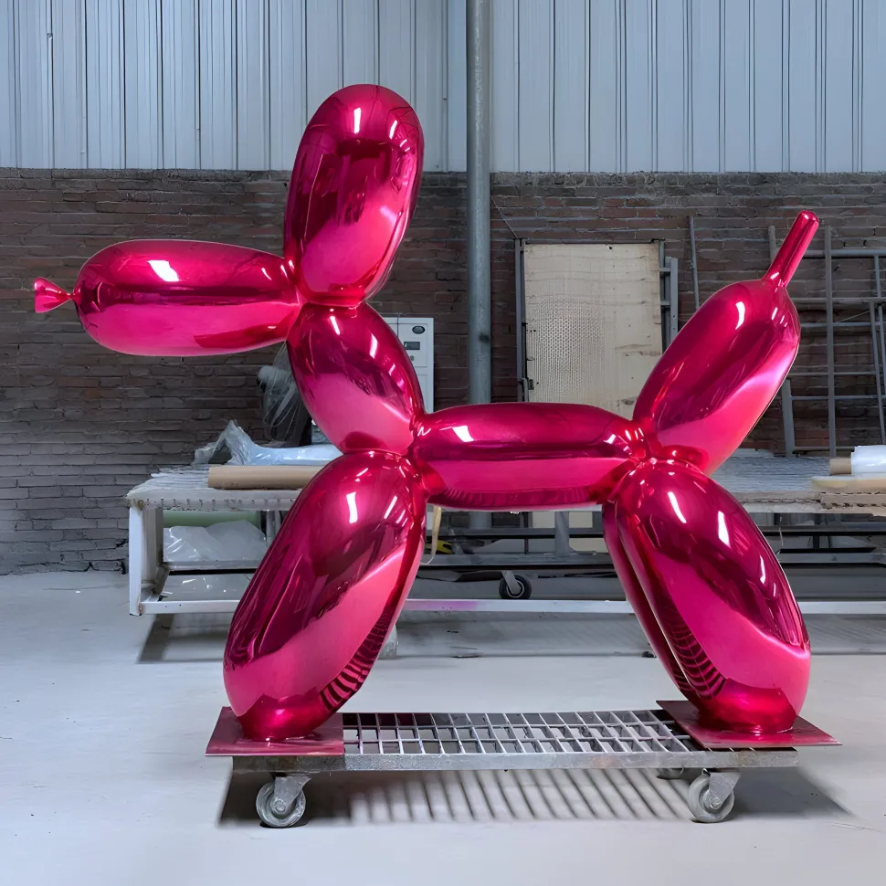 Balloon Dog 240cm Pink Fibreglass Indoor Sculpture