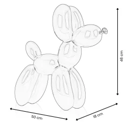 Balloon Dog 46cm Red Resin Indoor Sculpture
