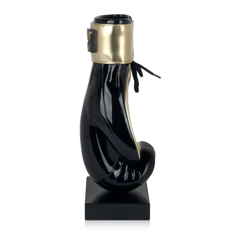 Boxing Hero 37cm Black Resin Indoor Sculpture