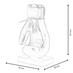 Boxing Hero 37cm Red Resin Indoor Sculpture