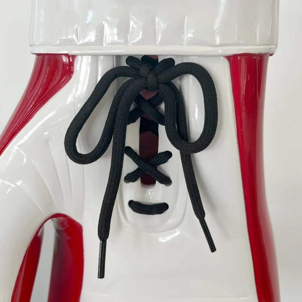 Boxing Hero 37cm Red Resin Indoor Sculpture