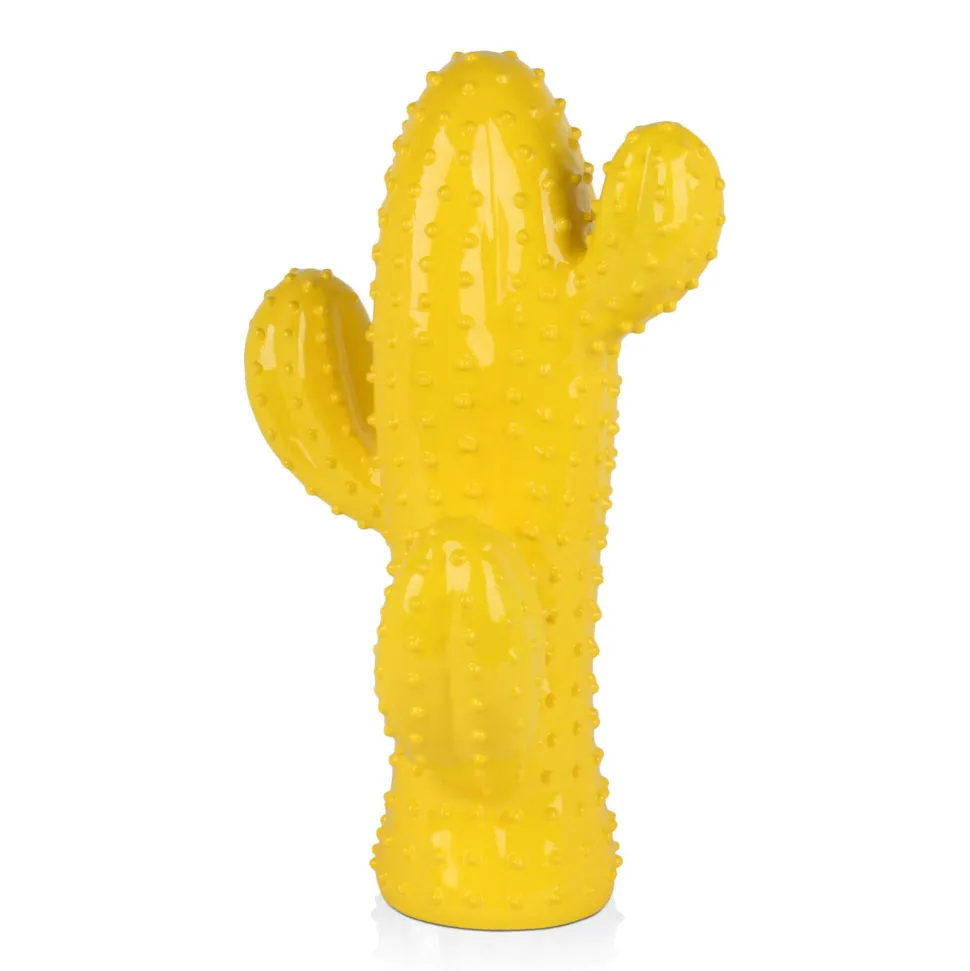 Cactus Essence 54cm Yellow Resin Indoor Sculpture