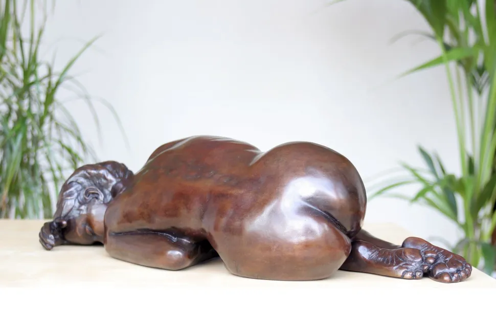Caterina I Figurine Bronze Indoor Sculpture