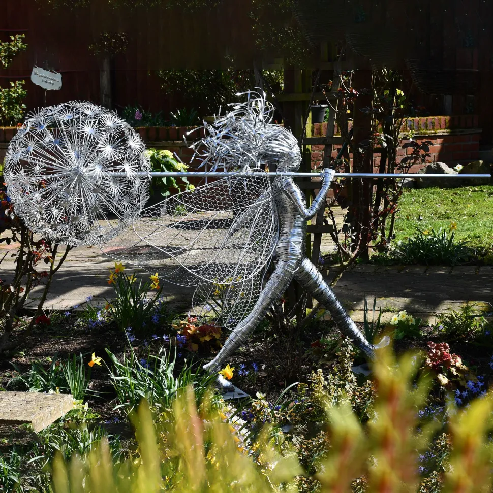 Celeste Fairy 90cm Metal Wire Garden Sculpture