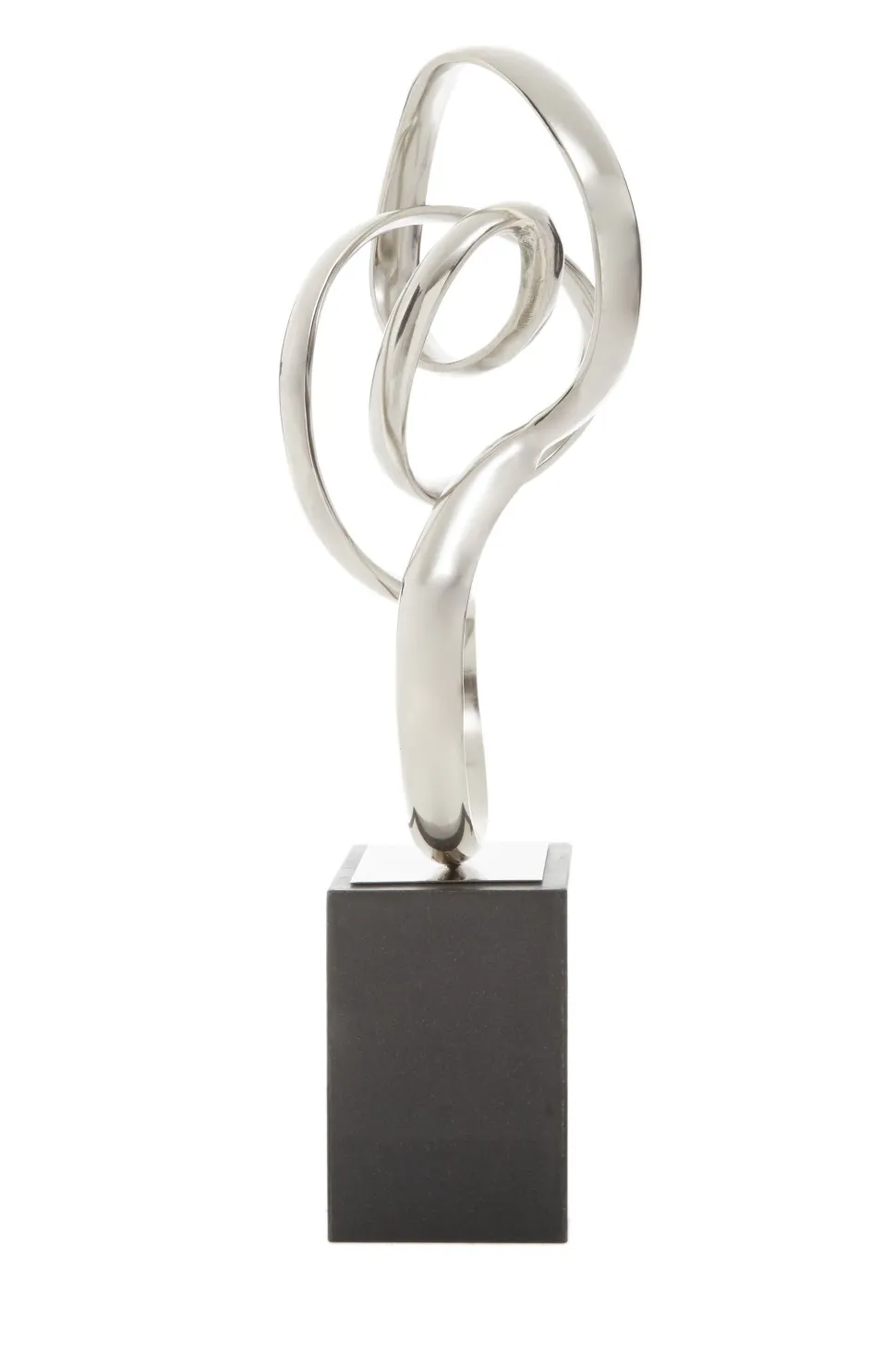 Celestial Loop 46cm Silver Metal Indoor Sculpture