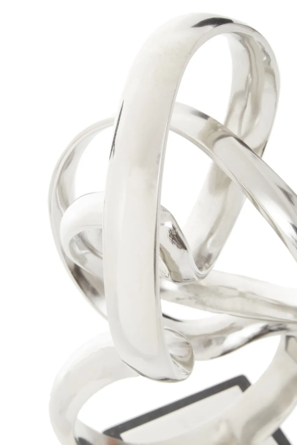 Celestial Loop 46cm Silver Metal Indoor Sculpture