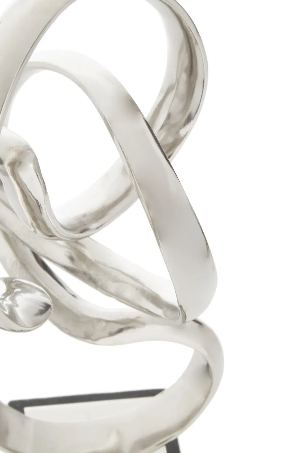 Celestial Loop 46cm Silver Metal Indoor Sculpture