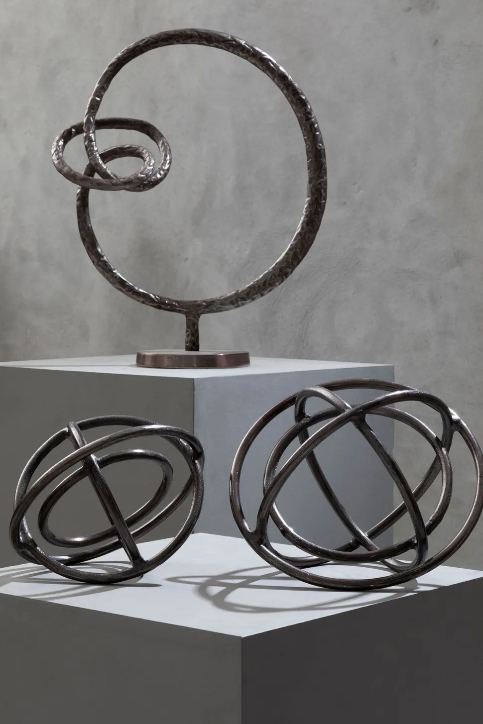 Celestium Orbs 40cm Metal Indoor Sculptures