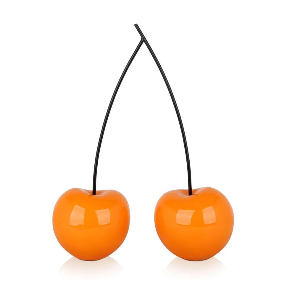 Cherry Fusion 43cm Orange Resin Indoor Sculpture