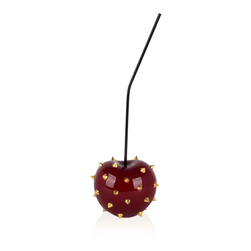 Cherry Pop 44cm Red Stud Resin Indoor Sculpture