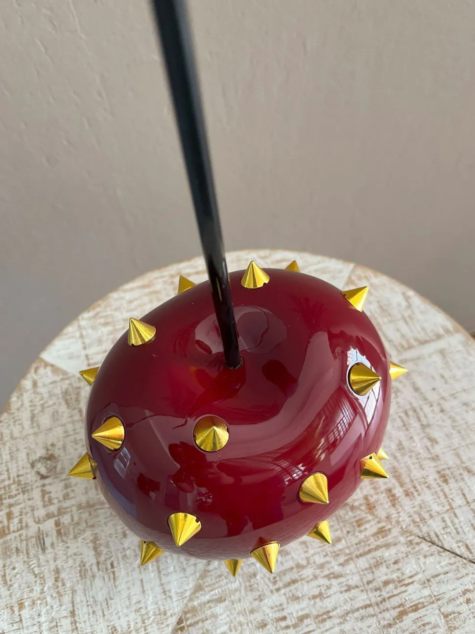 Cherry Pop 44cm Red Stud Resin Indoor Sculpture