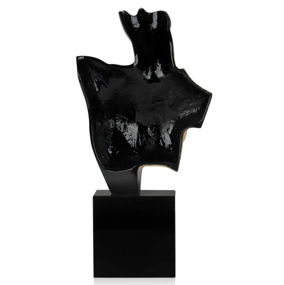 Divided Diva 50cm Black Resin Indoor Sculpture