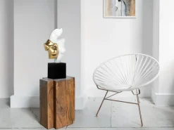 Divided Diva 50cm White Resin Indoor Sculpture