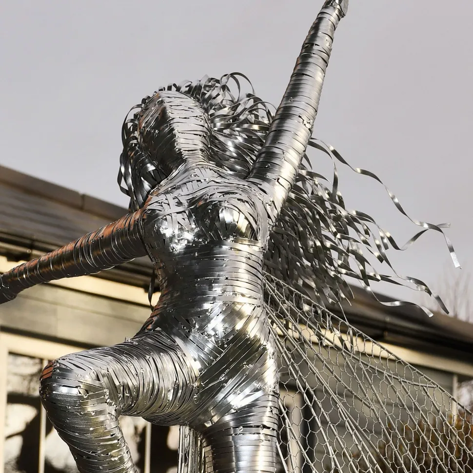 Elvina Fairy 90cm Metal Wire Garden Sculpture