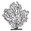 Euphoric Coral 53cm Black Metal Indoor Sculpture