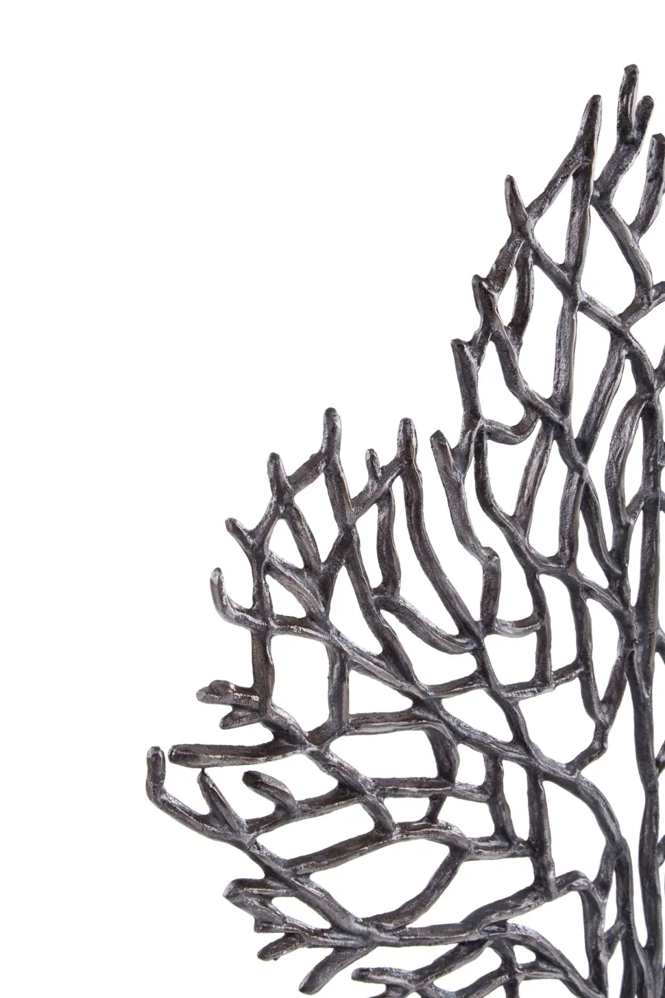 Euphoric Coral 53cm Black Metal Indoor Sculpture