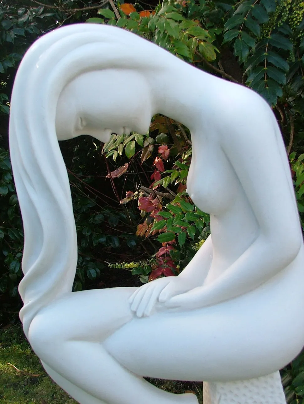 Europa 80cm Marble Resin Garden Statue