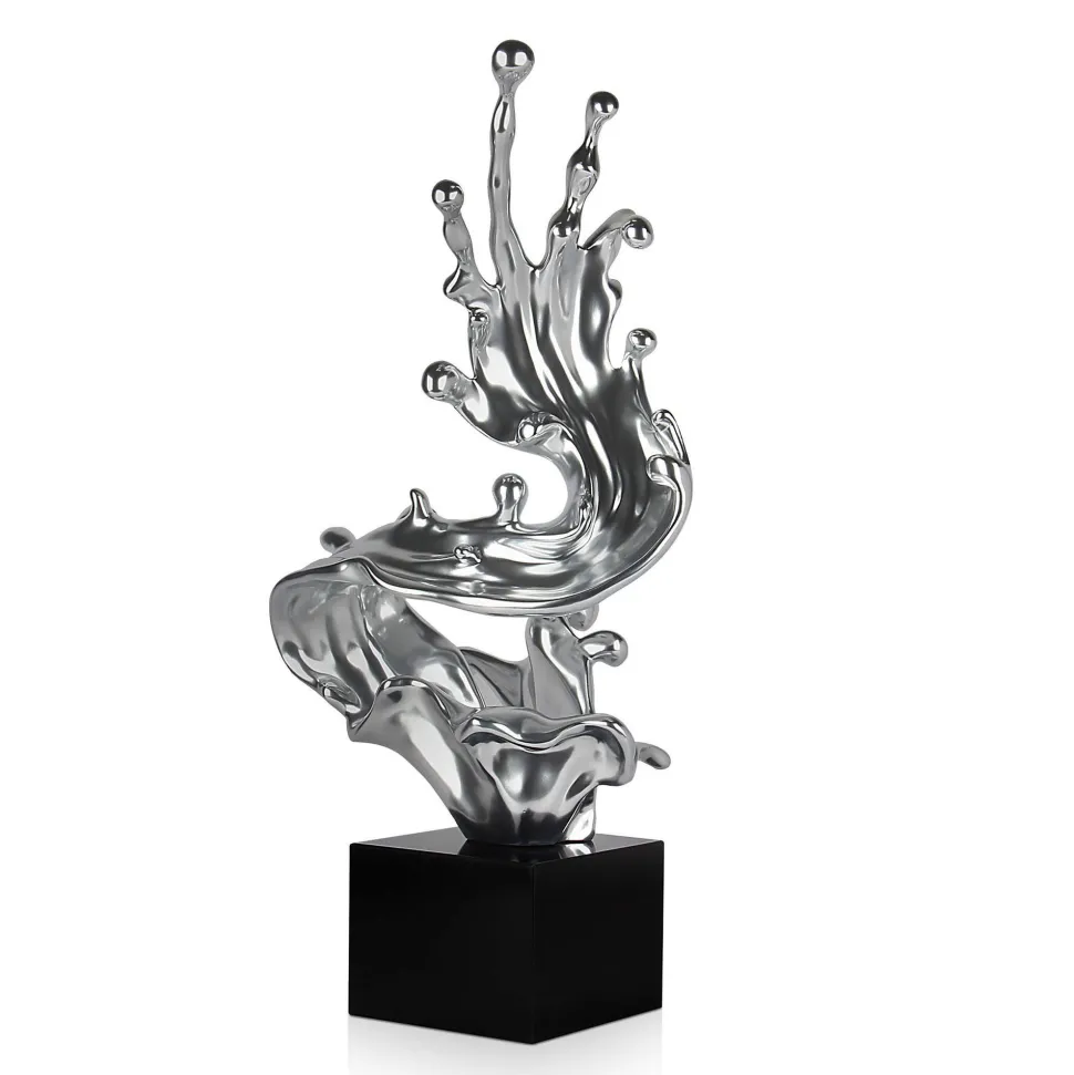 Frozen Motion 86cm Silver Resin Indoor Sculpture
