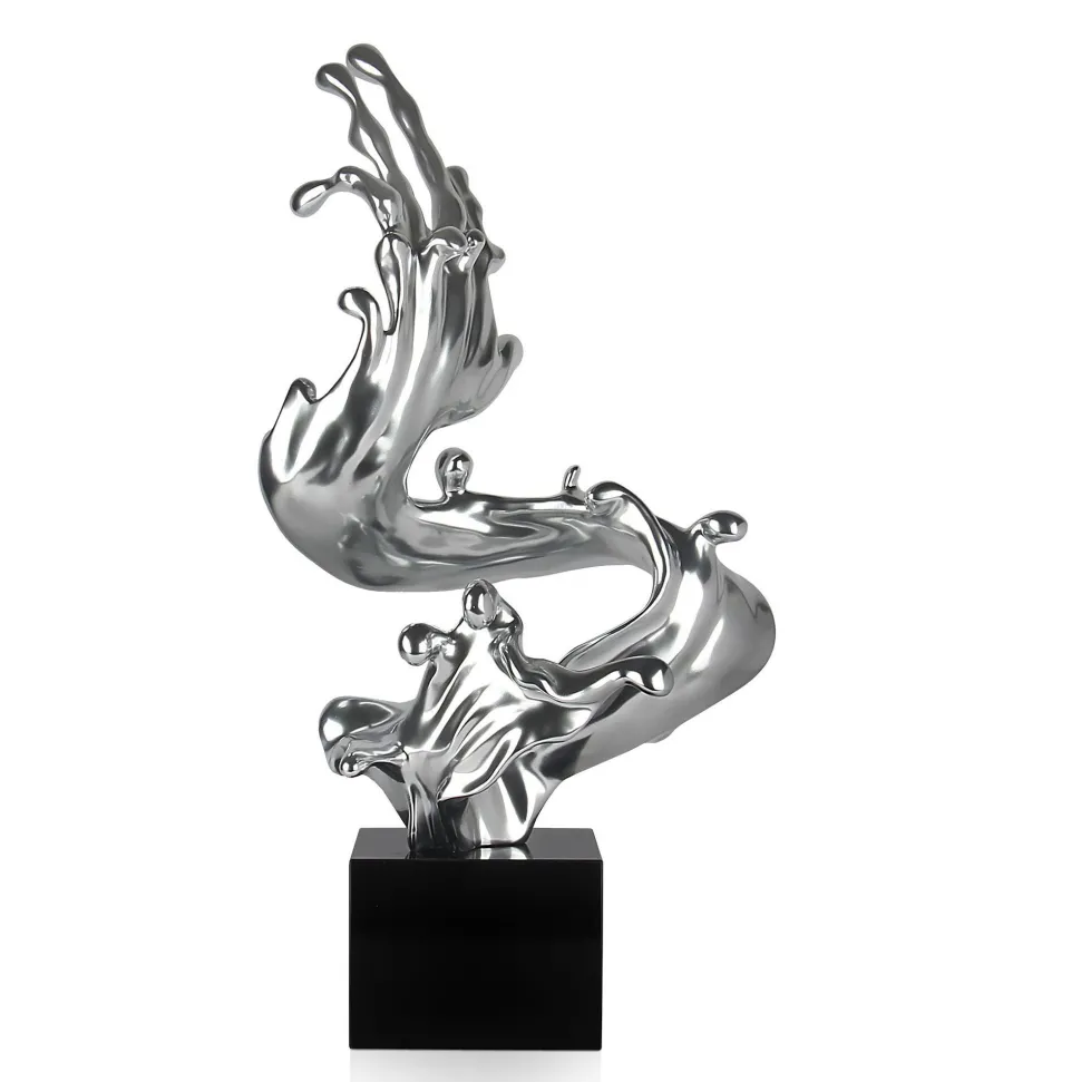 Frozen Motion 86cm Silver Resin Indoor Sculpture