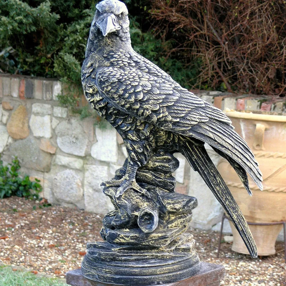 Golden Eagle Bronze Metal Garden Statue