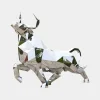 Grand Bull 120cm Geometric Metal Garden Sculpture