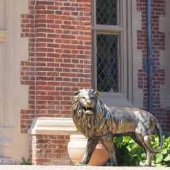 Grand Lions Bronze Metal Garden Statues