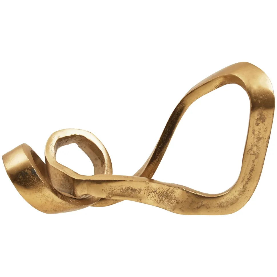 Infinite Loop 17cm Gold Metal Indoor Sculpture