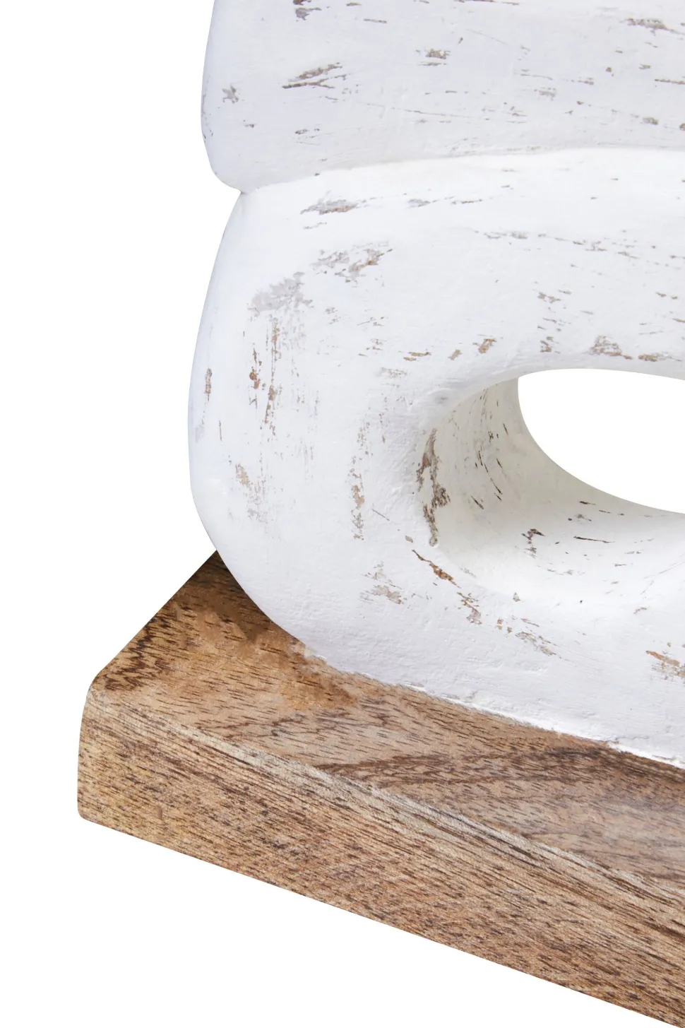 Infinite Quartet 61cm White Wood Indoor Sculpture