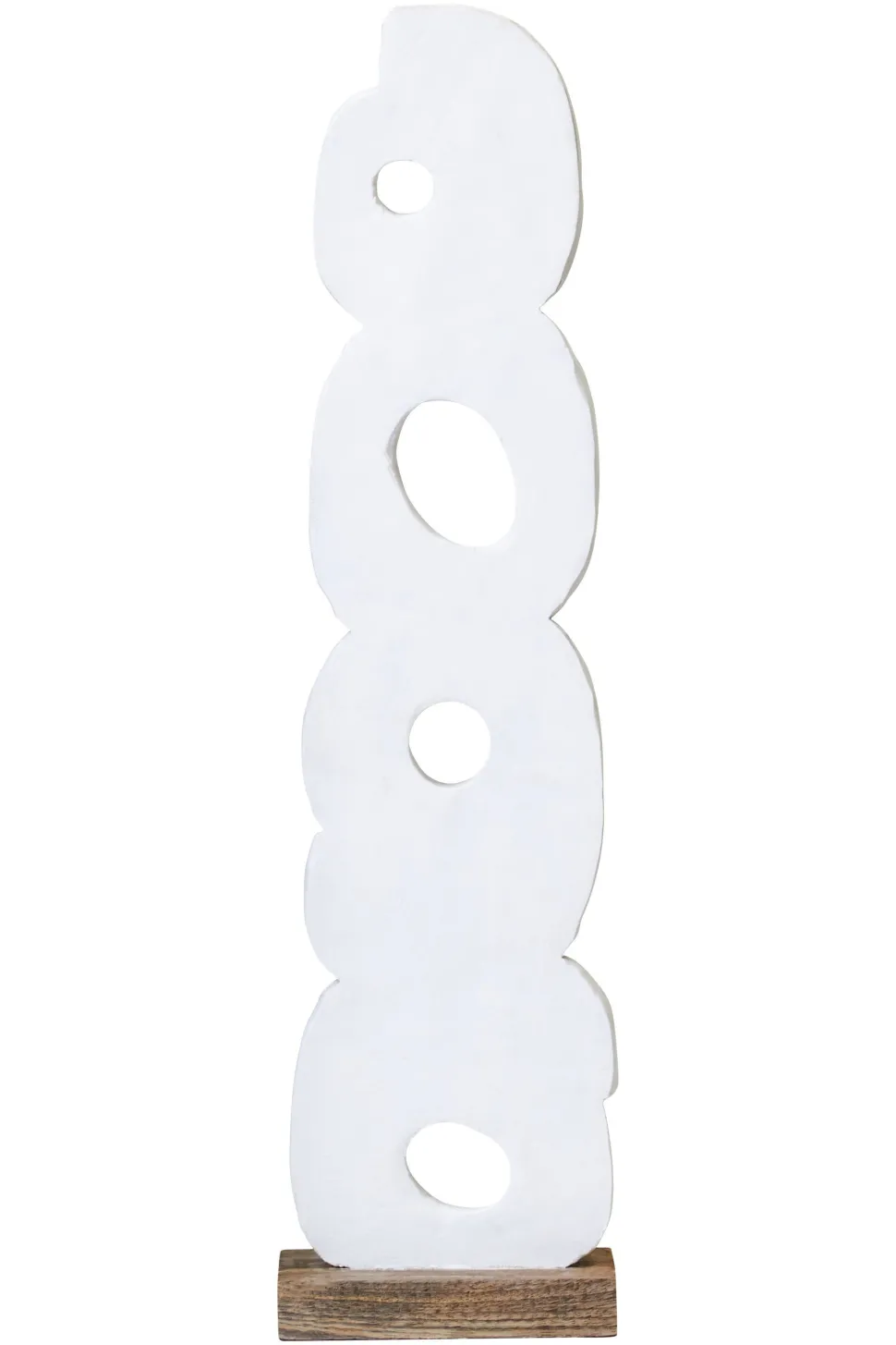 Infinite Quartet 61cm White Wood Indoor Sculpture