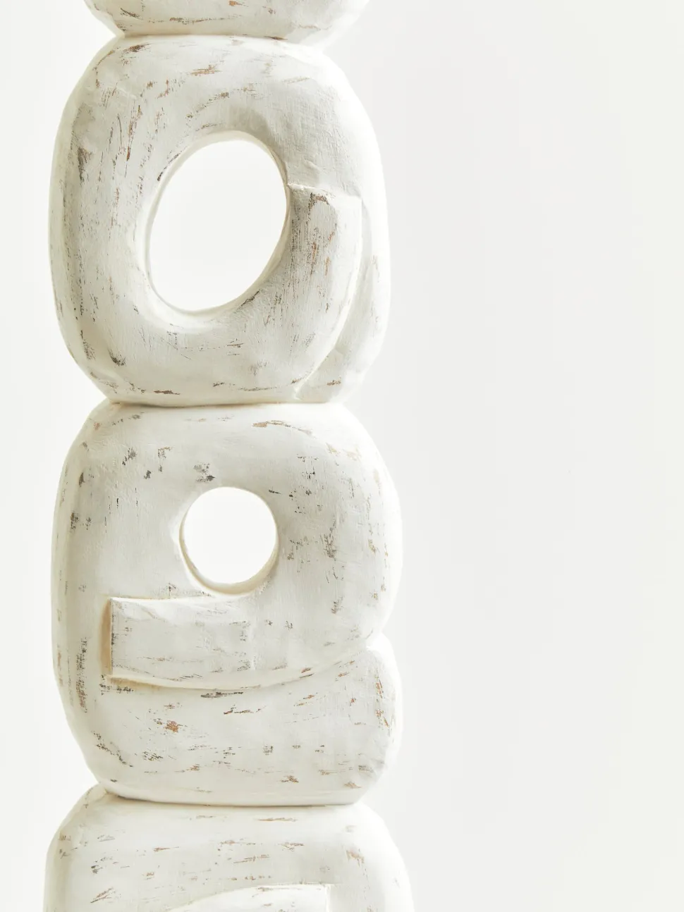 Infinite Quartet 61cm White Wood Indoor Sculpture