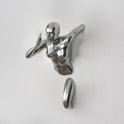 Infinity Woman 28cm Silver Resin Wall Sculpture
