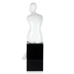 Introspective 74cm White Resin Indoor Sculpture