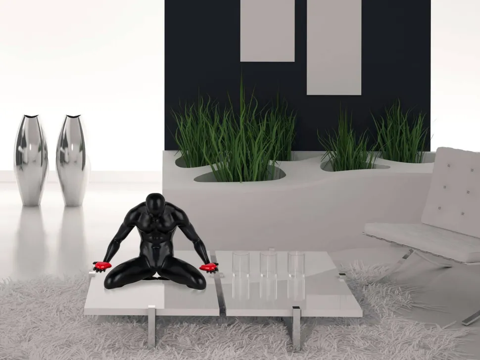 Lost Affection 32cm Black Resin Indoor Sculpture