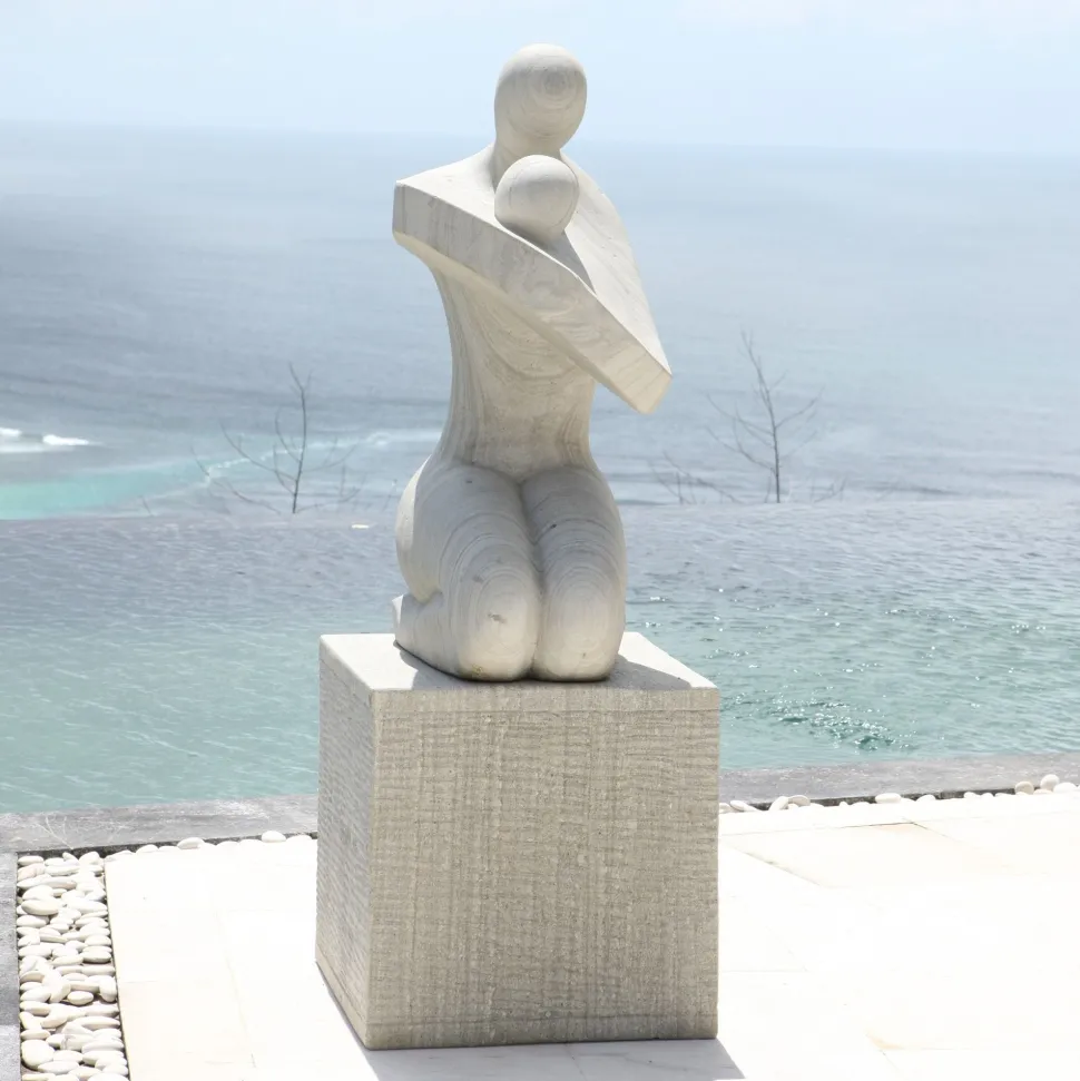 Loved One Contemporary Stone Garden Sculpture