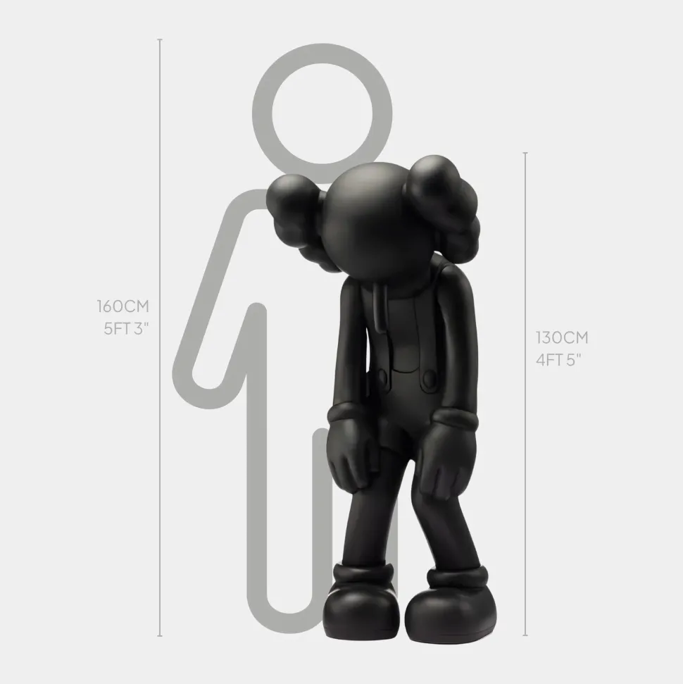 Lucify Daze 130cm Black Resin Indoor Sculpture