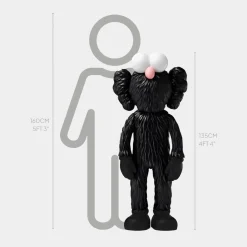 Lucify Fuzz 135cm Black Resin Indoor Sculpture
