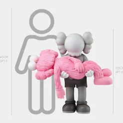 Lucify Guardian 135cm Pink Resin Indoor Sculpture