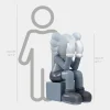 Lucify Hide 130cm Grey Resin Indoor Sculpture