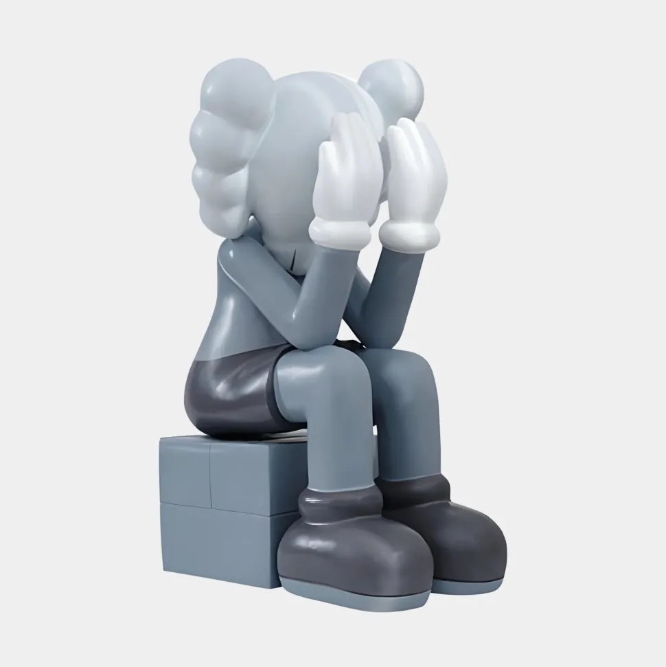 Lucify Hide 70cm Grey Resin Indoor Sculpture