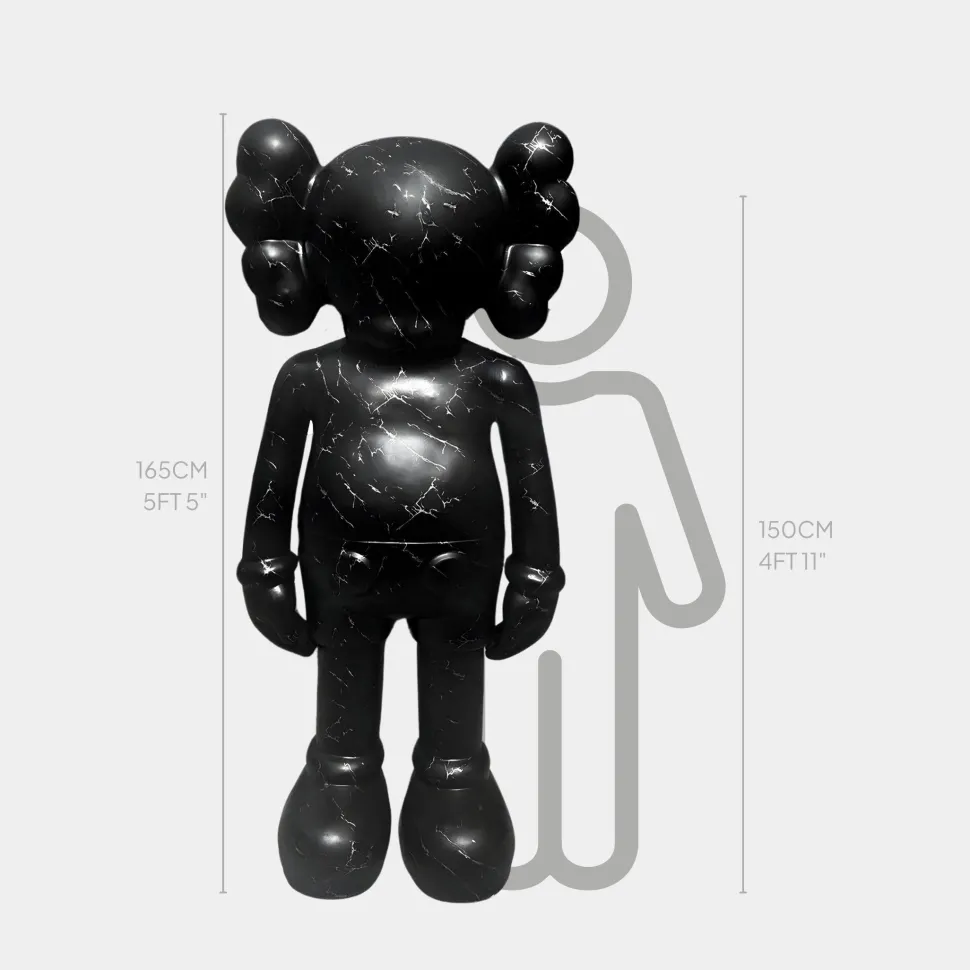 Lucify Seek 170cm Black Resin Indoor Sculpture