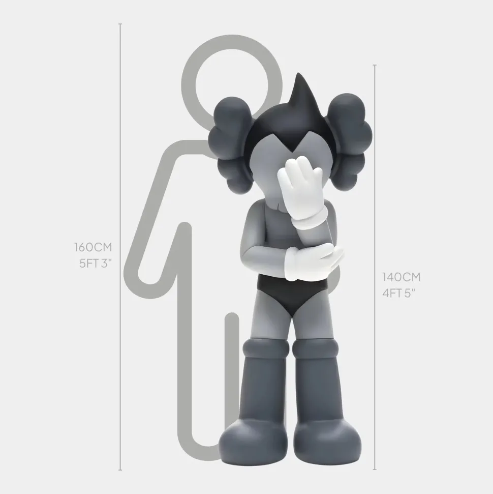 Lucify Starboy 140cm Grey Resin Indoor Sculpture